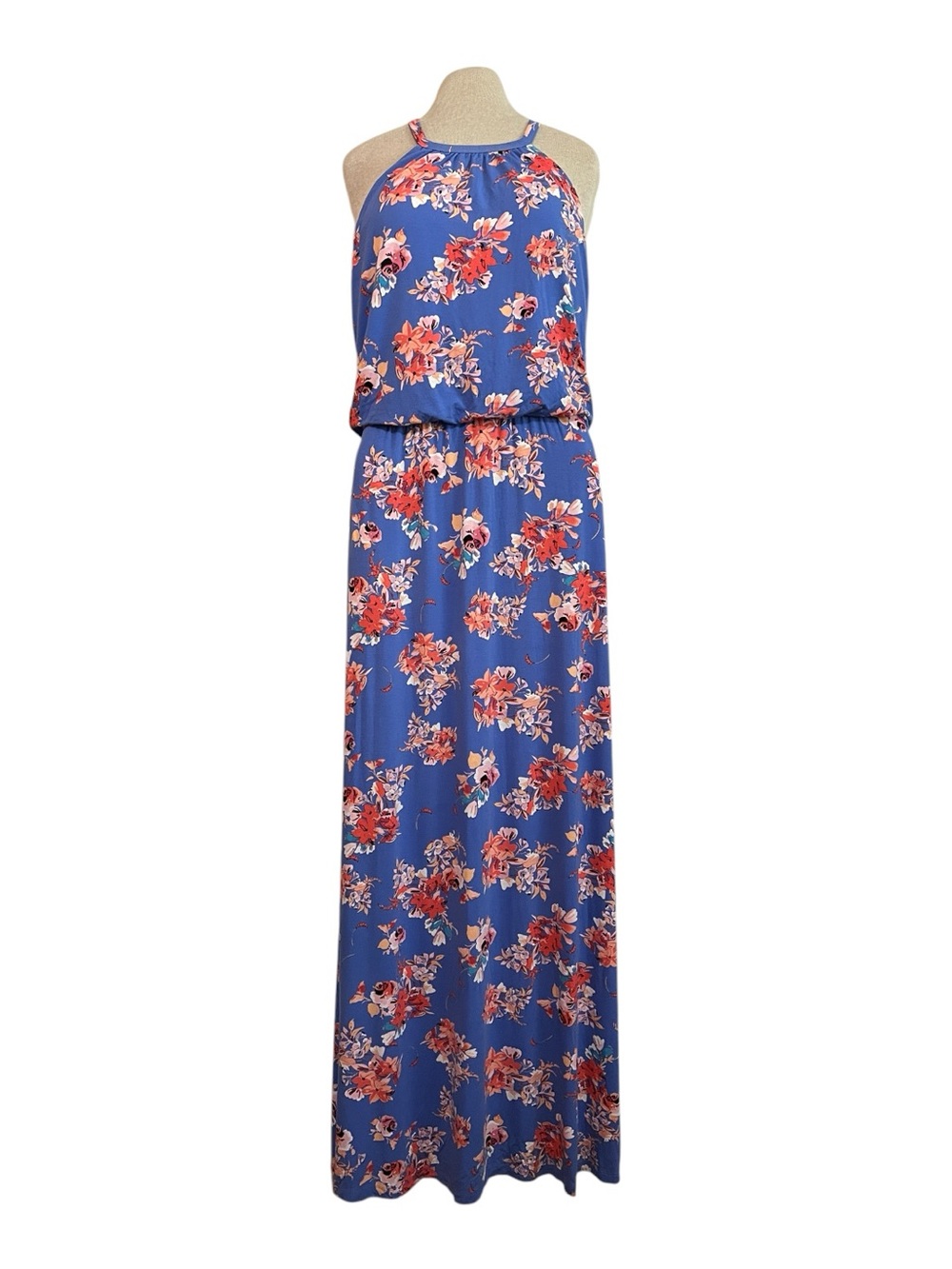 Tabitha Webb Floral Halter Maxi Dress M - Picture 2 of 9